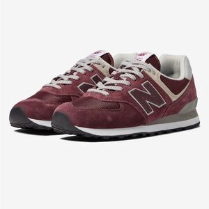 New Balance Classic 574 Core Sneakers, Burgundy